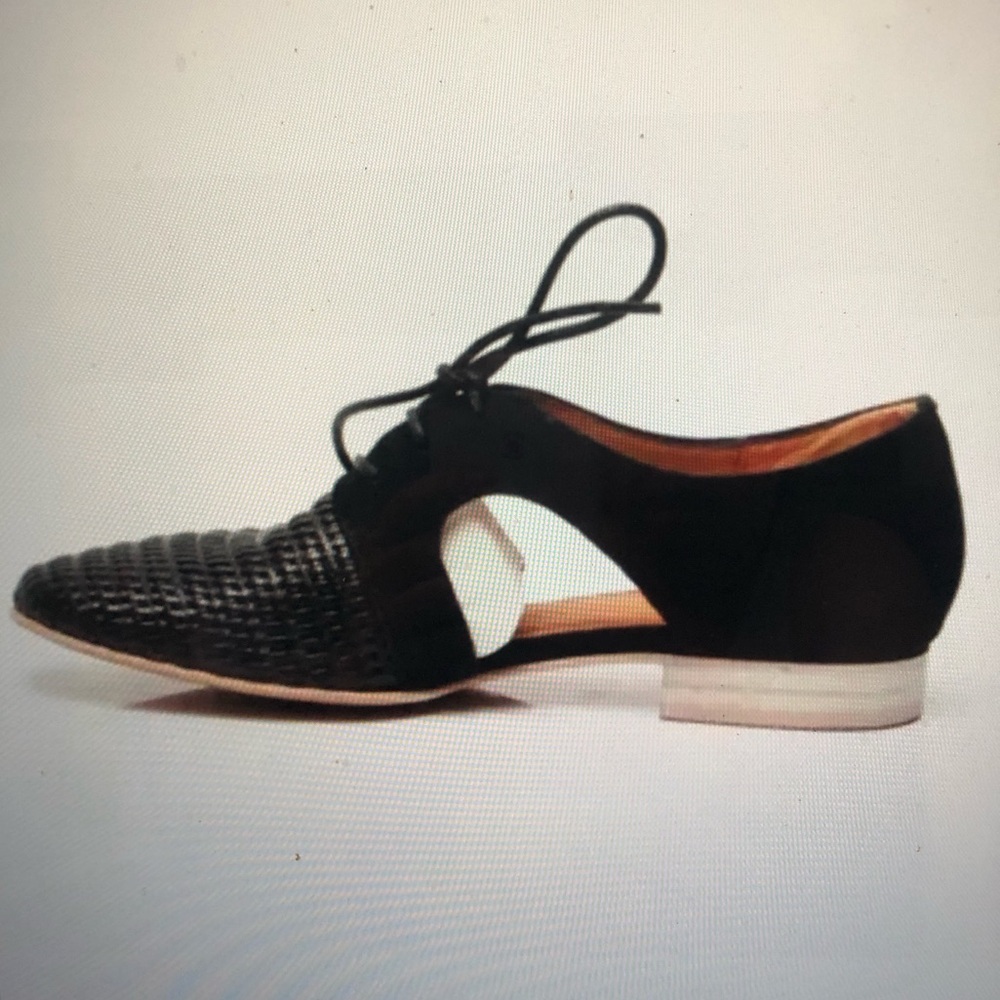 Emilie Karston Black Leather Oxfords | 39
